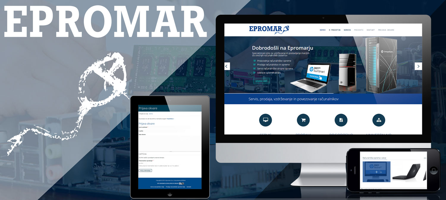 Prenova spletne strani Epromar d.o.o. 1